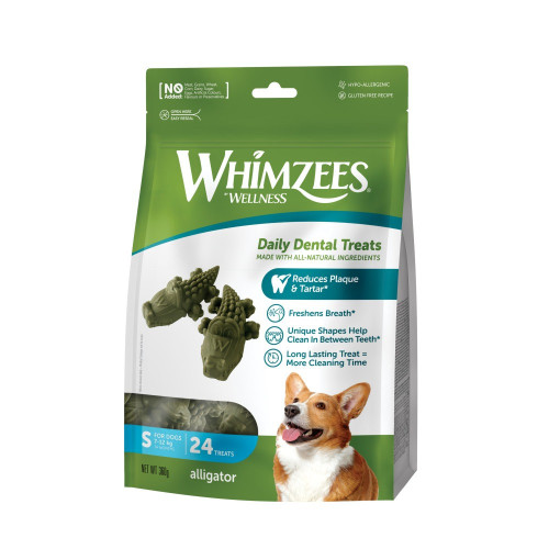 Лакомства Whimzees Alligator д/собак в форме Алигатора S 24 шт