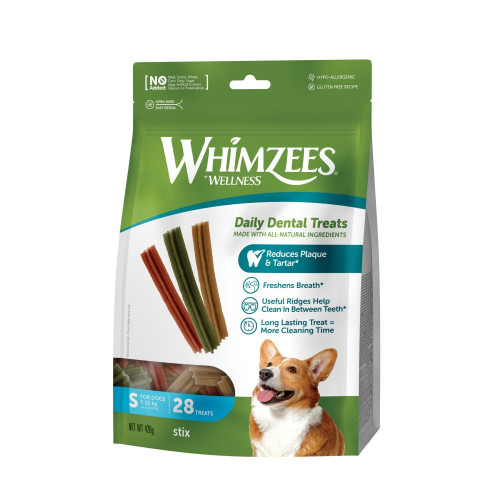 Лакомства Whimzees Stix д/собак в форме палочек S 28 шт