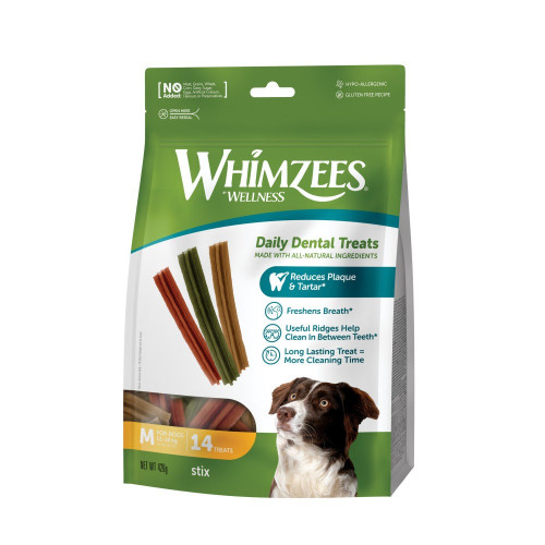 Лакомства Whimzees Stix д/собак в форме палочек M 14 шт