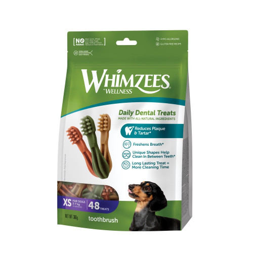 Лакомства Whimzees Toothbrush д/собак в форме зубной щетки XS 48 шт