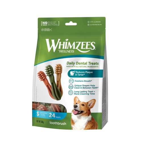 Лакомства Whimzees Toothbrush д/собак в форме зубной щетки S 24 шт