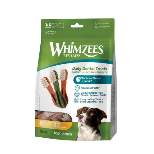 Лакомства Whimzees Toothbrush д/собак в форме зубной щетки M 12 шт