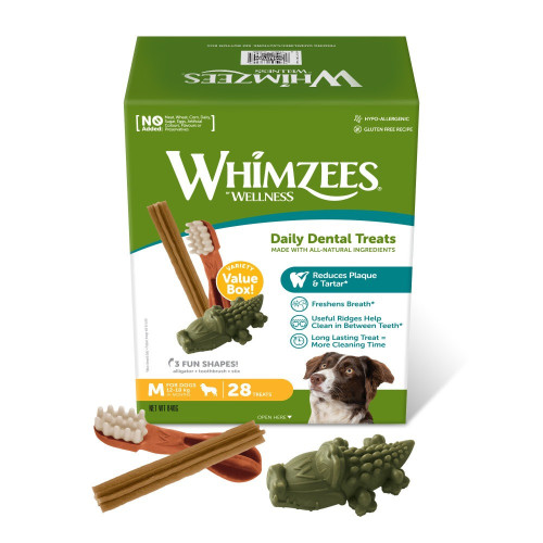 Лакомства Whimzees Variety Value Box д/собак набор в ассортименте M 28 шт
