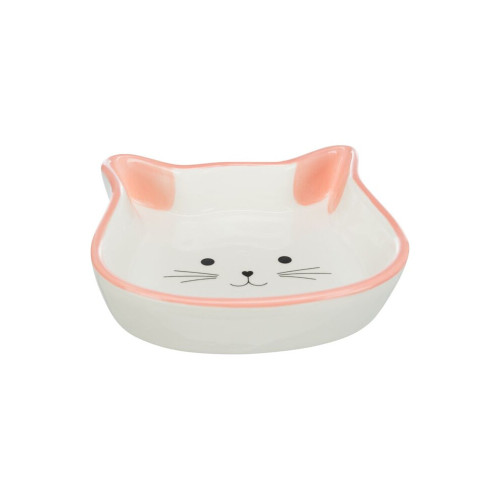 Миска Trixie для кошек в форме кошачьей мордочки керамическая 250 мл/12 см