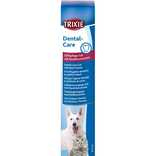 Зубний гель Trixie Dental Care для собак та котів зі смаком м_яса 100 г