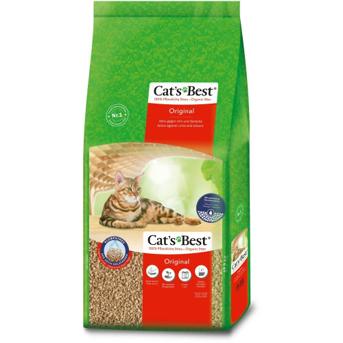 Наполнитель Cat’s Best для кошачьего туалета Original древесный 40 л / 17,2 кг