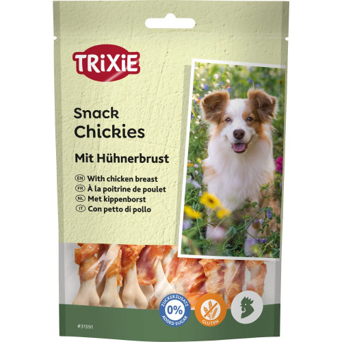 Лакомства Trixie Chickies with Chicken Breast для собак обогащено кальцием с курицей 100 г