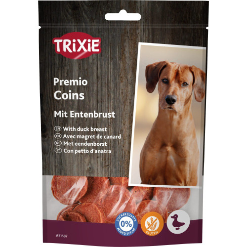 Лакомство Trixie Premio Duck Coins для собак монетки с уткой 80 г