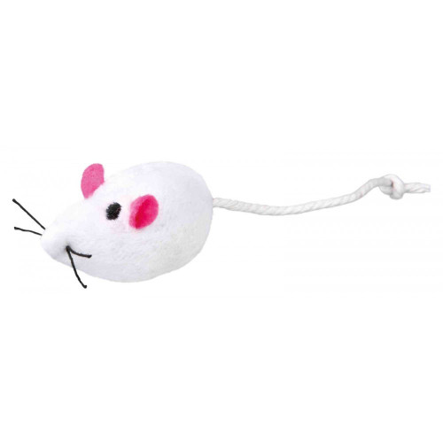 Игрушка Trixie для кошек Мышка меховая с колокольчиком и кошачьей мятой 4 см