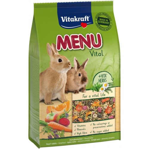 Корм Vitakraft Premium Menu для декоративных грызунов и кроликов 3 кг