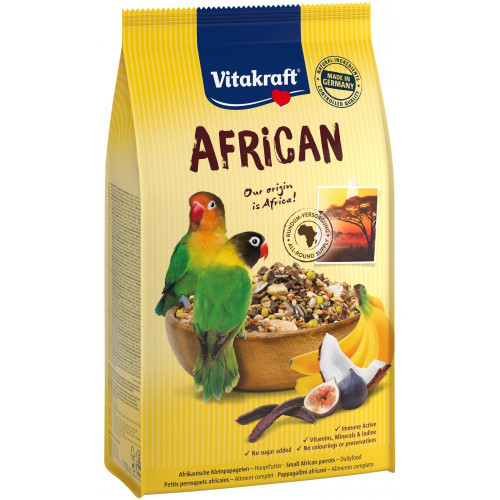 Корм Vitakraft African для средних африканских попугаев 750 г