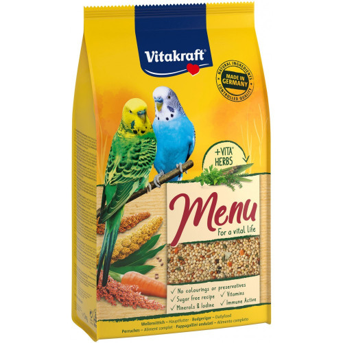 Корм Vitakraft Menu для волнистых попугаев 1 кг