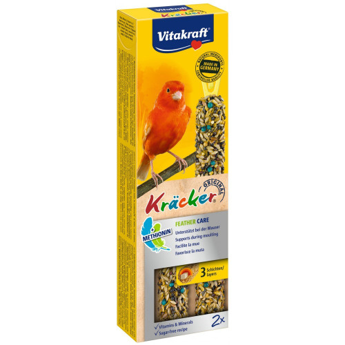 Лакомства Vitakraft Kracker Original Feather Care для канареек во время линьки 60 г / 2 шт