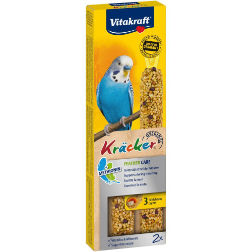 Лакомство Vitakraft Kracker Original Feather Care крекер для декоративных попугаев в период линьки 2 шт/уп