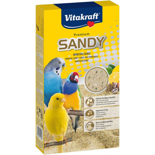 Наполнитель Vitakraft Sandy Mineralsand для клеток птиц песок 2 кг