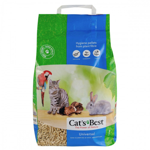 Наполнитель Cat’s Best для домашних животных Universal древесный 7 л / 4 кг