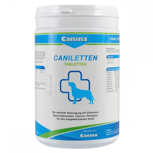 Витаминно-минеральный комплекс Canina Caniletten для взрослых собак 1 кг 500 табл.