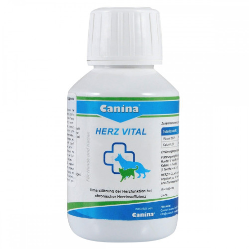Минеральный комплекс Canina Herz-Vital для собак и кошек для поддержки сердца 100 мл