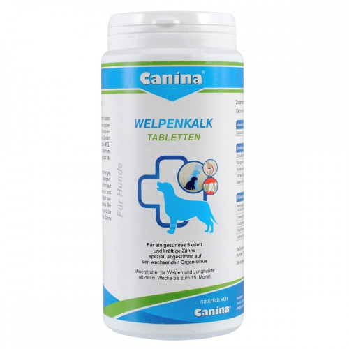 Минеральный комплекс Canina Welpenkalk для щенков и молодых собак 350 г 350 табл.