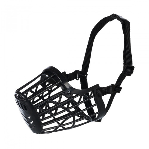 Намордник Trixie для собак черный пластик L-XL 35 см