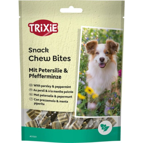 Лакомства Trixie Denta Fun Chew Bites, Parsley/Peppermint для собак кусочки с петрушкой и мятой 150 г