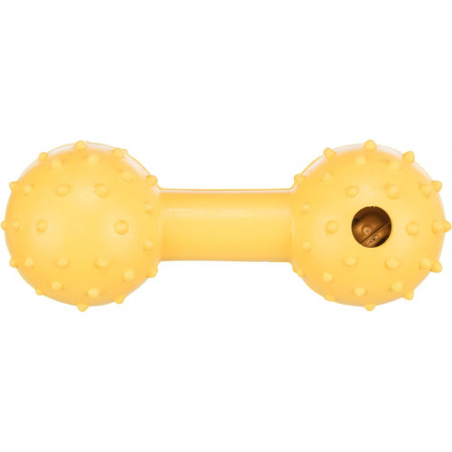 Игрушка Trixie Dog Toy Dumbbell для собак Гантель с колокольчиком резина 12 см