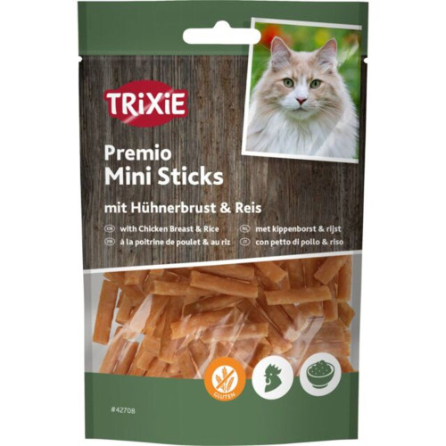Лакомство Trixie Premio Chicken Mini Sticks для кошек минипалочки с курицей и рисом 50 г
