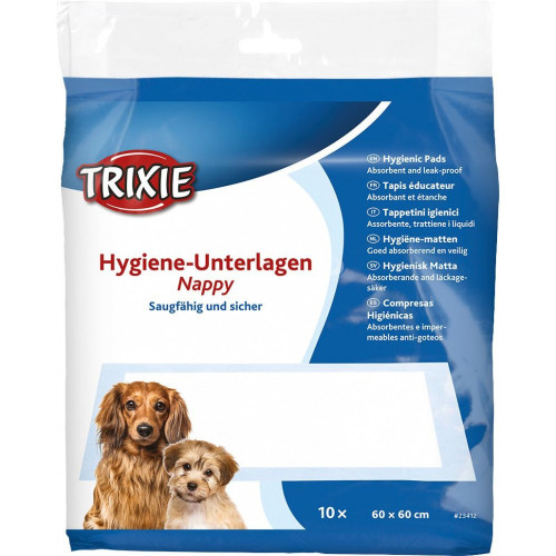 Пеленки Trixie для собак целлюлоза 60х60 см 10 шт