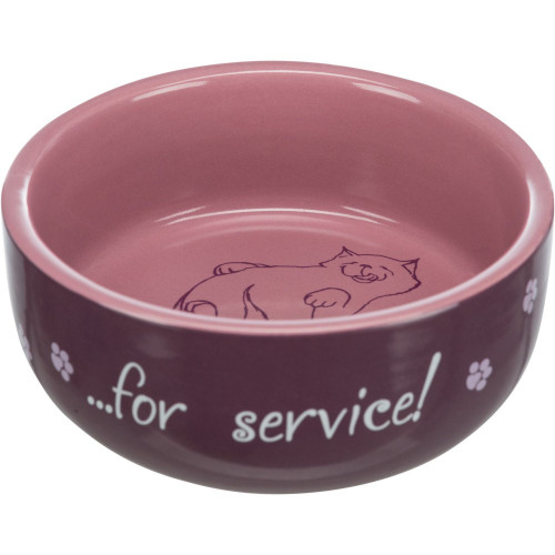 Миска Trixie для кошек Thanks for Service керамическая 300 мл/11 см