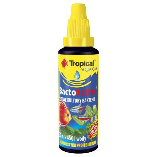 Препарат Tropical Bacto Active для акваріума для запуску і підготовки біологічного середовища 30 мл