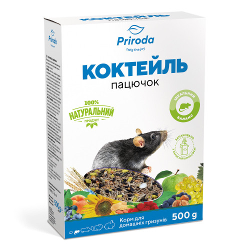 Корм Природа Коктейль Крыса для крыс 500 г