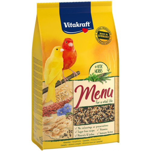 Корм Vitakraft Premium Menu для декоративных попугаев и канареек 1 кг