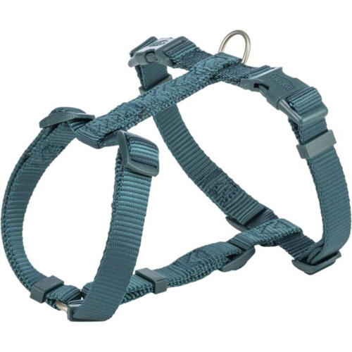 Шлея Trixie Premium H-harness для собактемний синьо-зелений XXS–XS 20–32 см 10 мм
