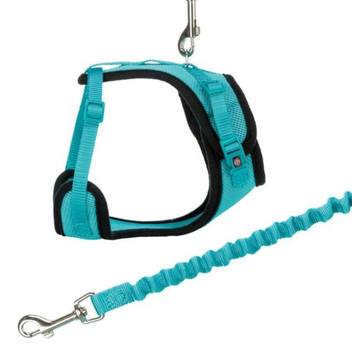Шлея Trixieдля котів Y-Harness бірюзовий, розмір 39-60 см/10мм,1 м