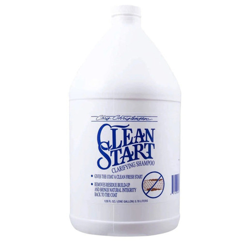 Шампунь Chris Christensen Clean Start для собак и котов для ухода за шерстью 3,8 л