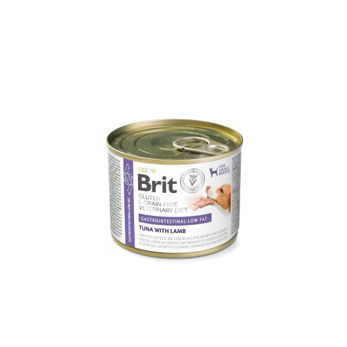 Корм вологий Brit VetDiet Gastrointestinal-Low Fat для собак при проблемах з травленням з обмеженим вмістом жиру з...