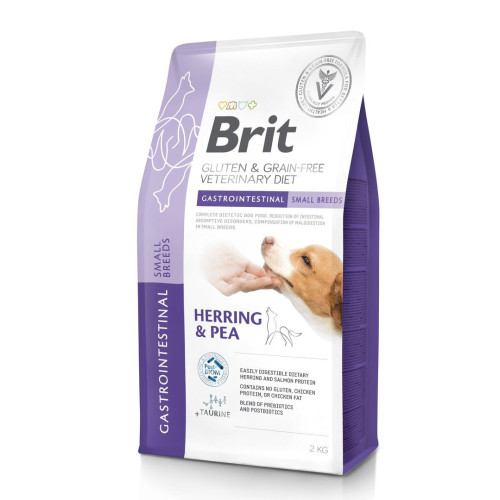 Корм сухий Brit VetDiet Dog Gastrointestinal Small Breeds для собак малих порід при проблемах з травленням з...