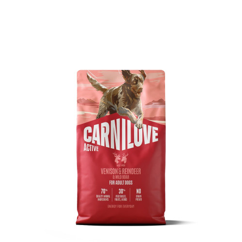 Корм сухий Carnilove Active Venison & Reindeer & Wild Boar Active Adults для активних cобак оленина і дикий кабан 4 кг