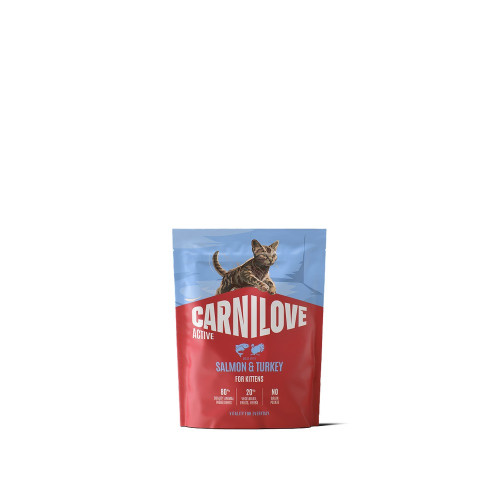 Корм сухий Carnilove Active Salmon & Turkey Kitten для кошенят лосось та індичка 400 г