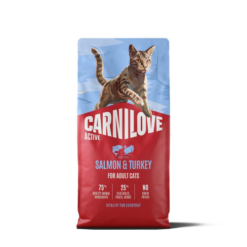 Корм сухий Carnilove Active Salmon & Turkey для котів лосось та індичка 6 кг