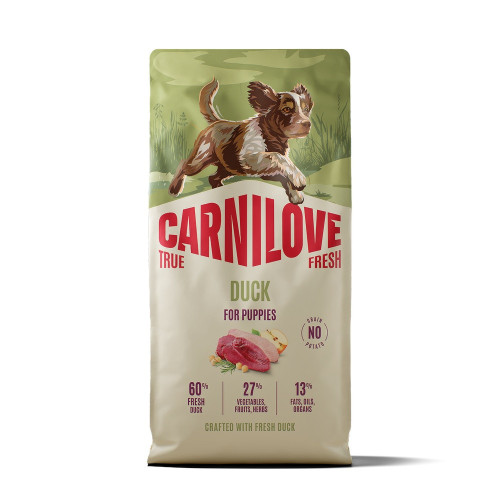 Корм сухой Carnilove True Fresh Puppy для щенков утка 12 кг