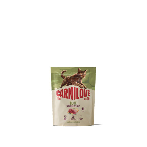 Корм сухий Carnilove True Fresh Duck Sterilised для стерилізованих котів качка 400 г