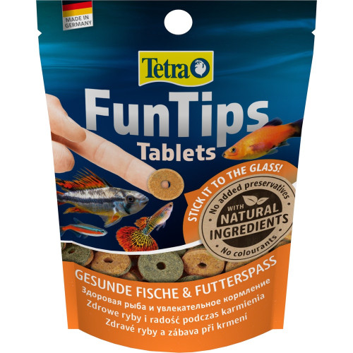 Корм сухий Tetra FunTipsдля риб у вигляді клейких таблеток 20шт