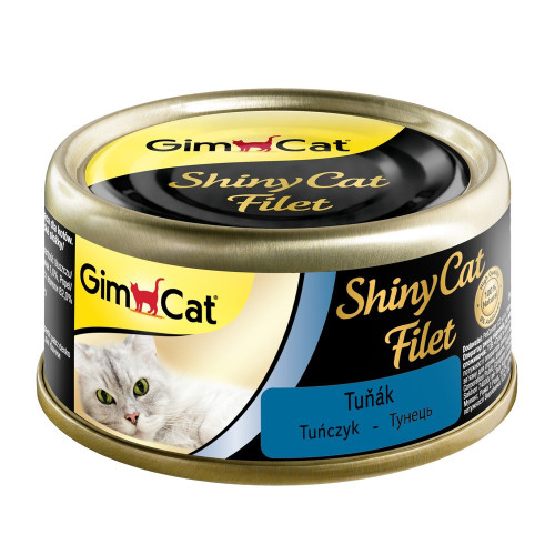Корм влажный GimCat Shiny Cat Filet для котов с тунцом 70 г