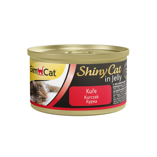 Корм влажный GimCat Shiny Cat для котов с курицей в желе 70 г