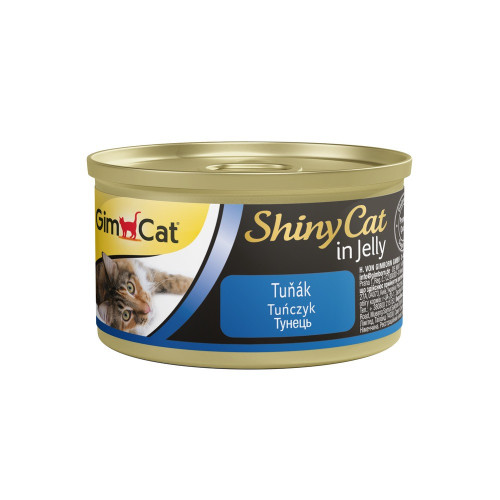 Корм влажный GimCat Shiny Cat для котов с тунцом в желе 70 г
