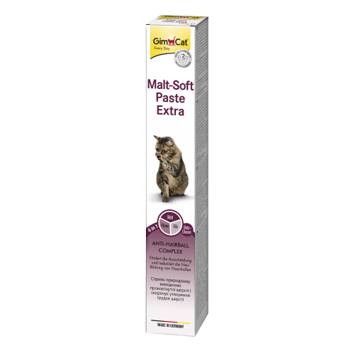 Паста GimCat Every Day Malt-Soft Paste Extra для котов для выведения шерсти из желудка 100 г