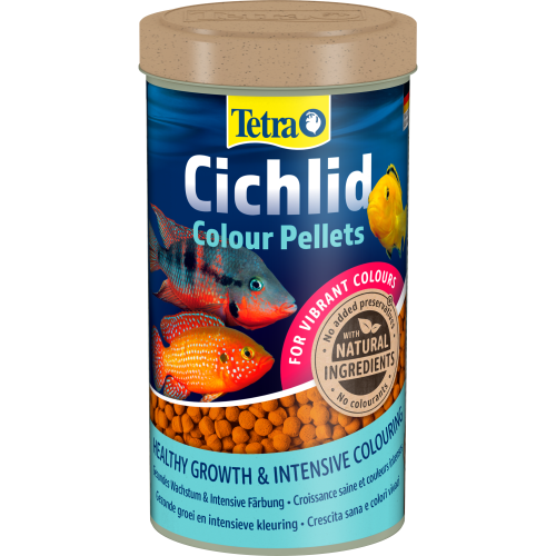 Корм Tetra Cichlid Colour для всіх цихлід для яскравості забарвлення гранули 500 мл