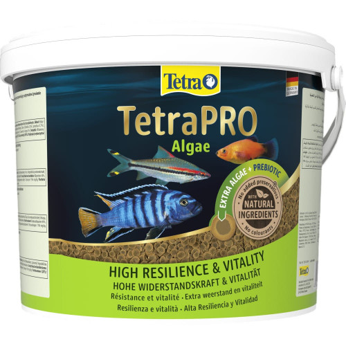 Корм Tetra Pro Algae Multi-Crisps для травоядных рыб с овощами чипсы 10 л/ 1,9 кг