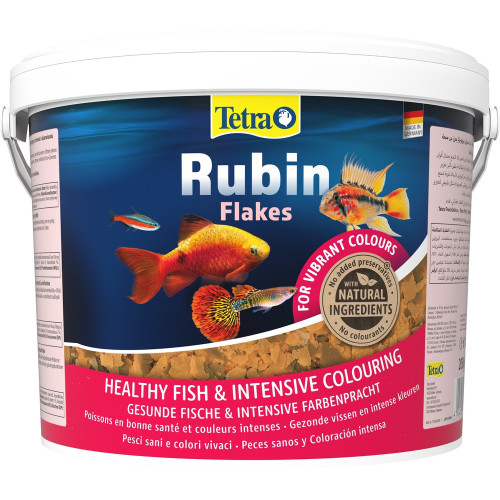 Корм Tetra Rubin Flakes для аквариумных рыбок для окраски хлопья 2,05 кг/ 10 л